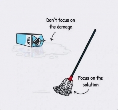 Focus on the solution